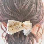 心ときめく　大人の刺繍リボン　ホワイト