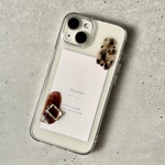 レオパブラウン　iPhone16 クリア　スマホケース　送料無料　ニュアンスiPhoneケース
