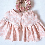 【数量限定犬服セミオーダー】パピー犬服小型犬服ロング犬服中型犬服  いちご柄いちごみるく色春の犬服ワンピース