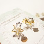 ５つ星★樹脂ノンホールピアス　イヤーカフ