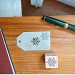 のんららスタンプ　雪の結晶