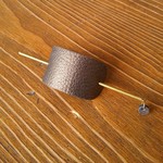 ★スペアA★革のかんざしバレッタ(マジェステ)　