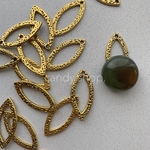 8pcs eye connector charm antique gold