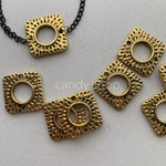 12pcs petit heart black enamel charm