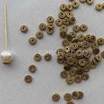 50pcs antiquegold  spacer minibeads