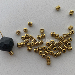 30pcs mini point beads antique gold