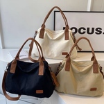 ファッションシンプル帆布　男女日常用　トートバッグ　ショルダーバッグ