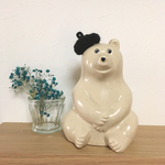 しろくまくんのベレー帽(BK)