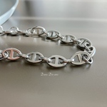 金属アレルギー対応　ステンレスアンカーチェーンネックレス　