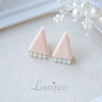 やさしい三角形（ピンクホワイト）