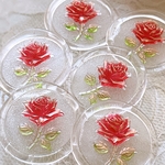 シーリングスタンプシール  ❁⃘*.ﾟガラスのバラ ❁⃘*.ﾟ 6枚セット