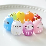 ネコの癒されだるま　根付けストラップ　開運　お守り　縁起物　ねこおまもり　全8色