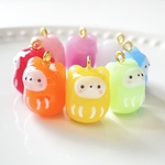 クマの癒されだるまストラップ　開運　おまもり　全8色