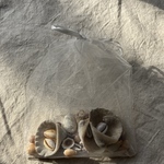 オーガンジー ギフトバッグ 巾着　18x13cm　ホワイト