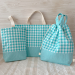 【即納！完成品SALE】シワになりにくい！☆３点セット☆  入園入学セット《ミントグリーン》