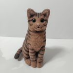 羊毛フェルト キジトラ猫ちゃん(お座り)
