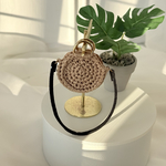 受注制作⇒リカちゃん ラフィアラウンドかごバッグ