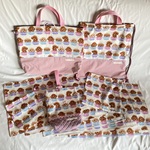 【i様オーダー品】入園入学手提げ上履きナップサックコップ巾着ナフキン★トイプードルティーカップくすみニュアンスパステル