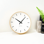 KATOMOKU plywood wall clock 5 ナチュラル 電波時計 連続秒針 km-49BRC