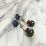 大ぶりグリーンearring