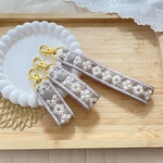 ハンドストラップ　通常サイズ　ミニサイズ　万能ストラップ　インド刺繍リボン　キーホルダー　ストラップホルダー　鍵ホルダー　カチューシャホルダー　ダスティパープル
