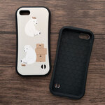 片付け面倒シロクマ iPhone グリップケース