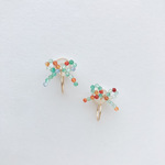 14KGF EARRING:「Mix」mini ribbon GFE0053-MX