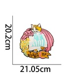 猫 ワッペン アップリケ 1枚入り 入学 入園