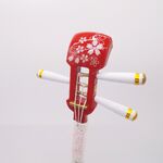 かんざし「三味線」深紅２６　桜