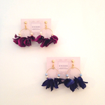 New.color 紫陽花ひとひらイヤリング or ピアス