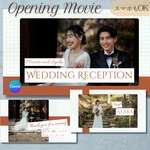 【きれいめカジュアル】オープニングムービー　テンプレ　スマホOK　ウエディングムービー　結婚式ムービー　テンプレート　Canva　iPhone  パソコン PC シンプル おしゃれ 上品