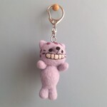 【1月再販】羊毛フェルト☆不思議の国のアリスキーホルダー(チェシャ猫)
