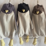 【再販×4！！】リネンのペンギンボトルケース/スマホショルダー/ ペットボトルショルダー/保冷保温/
