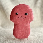 赤いのキノコのぬいぐるみ「ふにー茸」