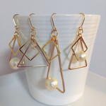 揺れる△□ ピアス・ノンホールピアス