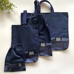 長く使える 入園入学4点セット レッスンバッグ&上履き入れ&体操服袋&給食袋 迷彩BL/デニム  入園入学 男の子