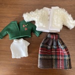 リカちゃん服　冬の着せ替えコーデ