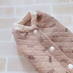 犬服S キャンディ 杢ブラウン キルト  バックオープン(背中開き)✨送料無料✨