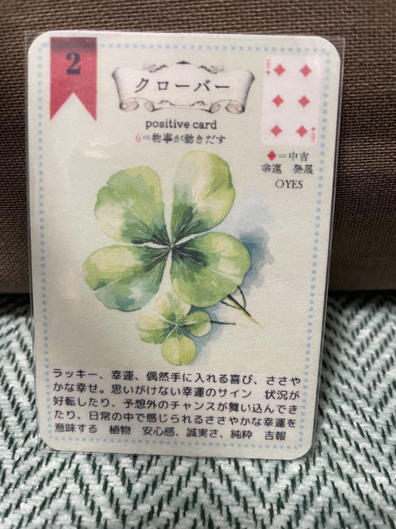 44＞意味が書いてあるルノルマンカード緑Ver＋A5サイズ解説書