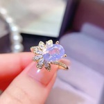 〖amethyst〗天然 ラベンダー アメジスト エレガント 綺麗 指輪 リング シルバー925 天然石