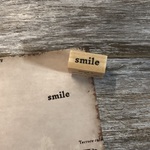 【コラボ】smile ナチュラルver. - Natural ver. - [ラバースタンプ]【cona_3 × wood+orange】