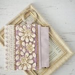 《インド刺繍リボン》ミニポーチ / バネポーチ 123