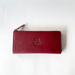 英国デザインValise L Purse ブラックチェリー