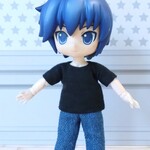 オビツ11 服 お洋服 黒 Tシャツ シンプル