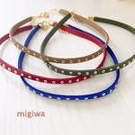 スタッズ付きチョーカー