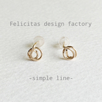 再販☆14kgf：double ring： pierce