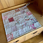 リバティ＆リネンのパッチワークフリーマット＊pink