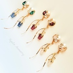 春　♡3色から選べる♡大ぶりフラワーピアス/イヤリング