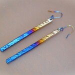 チタンだけで出来たピアス「グラデ」・受注生産