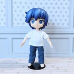 オビツ11 服 お洋服 白 Tシャツ ブルーデニム ロングパンツ 2点セット